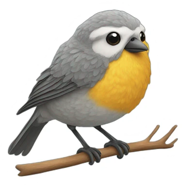 bird wearing a jumper sticker