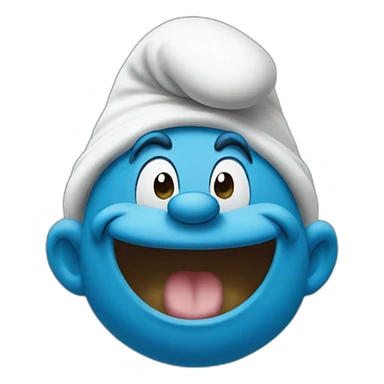 Smurf souris sticker
