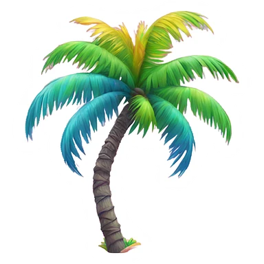 Lisa frank palm tree sticker