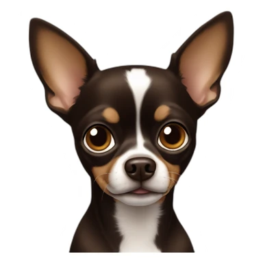 Dark Brown Chihuahua sticker