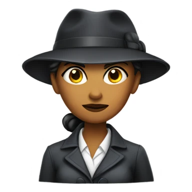 lady detective  sticker