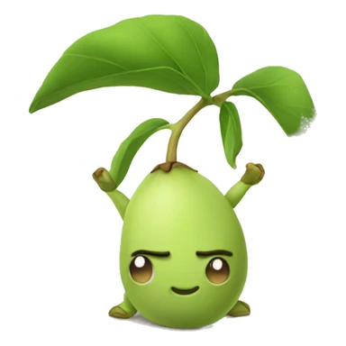 Cute pistachio with short arms and legs  sticker
