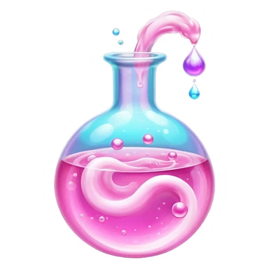 super realistic pink potion sticker