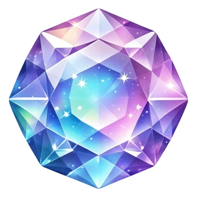 Sparkly universe crystal sticker