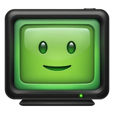 green monitor sticker