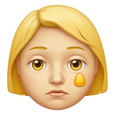 bloated face yellow sticker