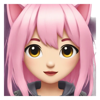 Edgy Kawaii Cute Cool Beautiful Elegant Pretty Anime Catgirl sticker