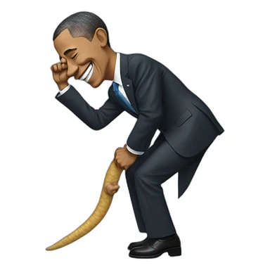 Obama doing the worm sticker