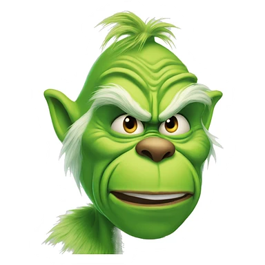 Grinch als comic sticker