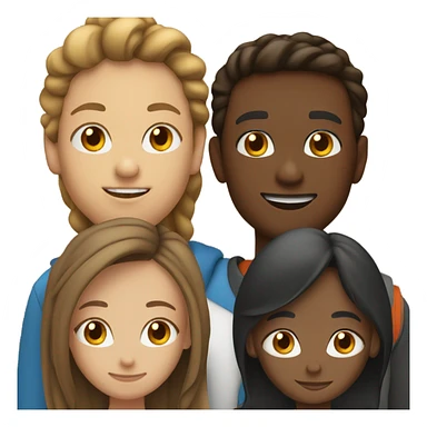 group of people standing sticker