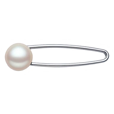 elegant pearl barrette sticker