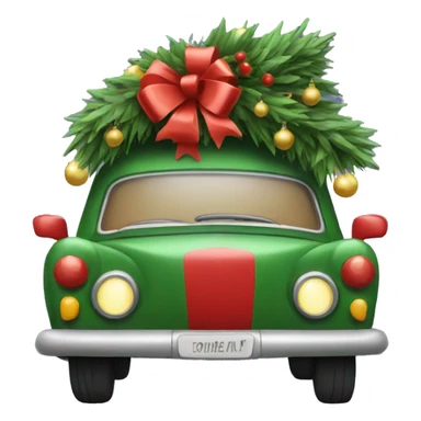christmas car sticker