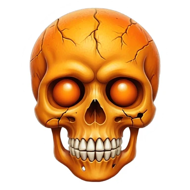 mango skull sticker