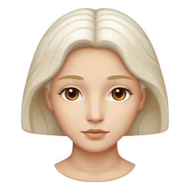 Marble style statue of woman face sticker