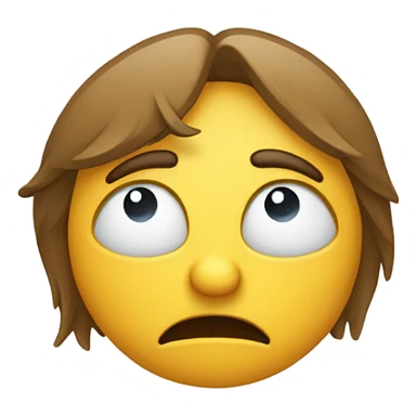 Finger point together sad face sticker