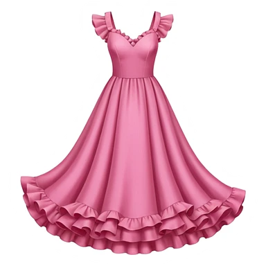 Pink dress emoji sticker