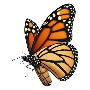 Monarch butterfly sticker
