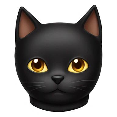 Black cat with balaclava  sticker
