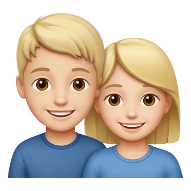 child playing together sticker