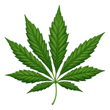 hemp leaf sticker
