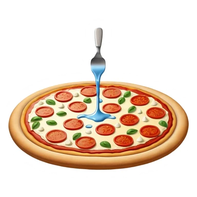 Part de pizza de couleur de la France sticker