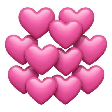 Many pink hearts  sticker