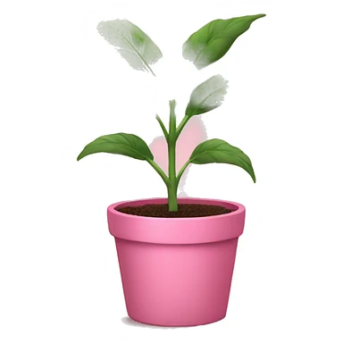 plant in a pink pot  sticker