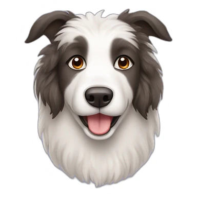 small female sheepdog sticker