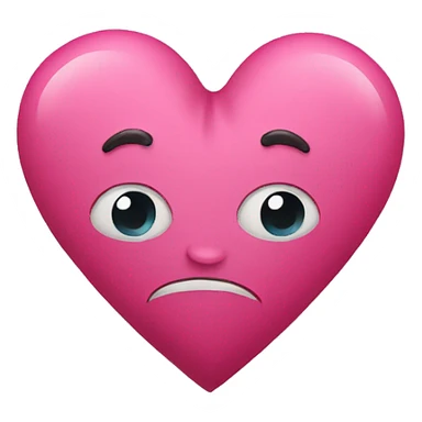 Heart with sad love sticker