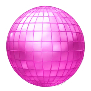Light pink disco ball sticker
