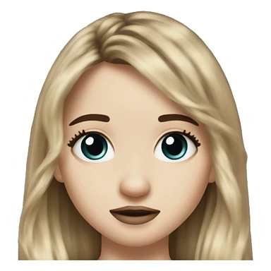 sabrina carpenter with bangs sticker