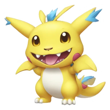 Kawaii cool Digimon-Pokémon-animal full body sticker