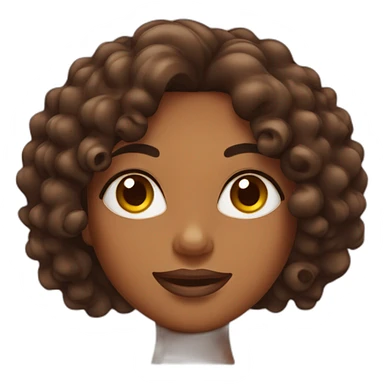 woman with chocolate curls in egypt sticker