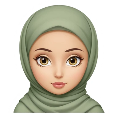 pretty bratz hijabi sage eyes sticker