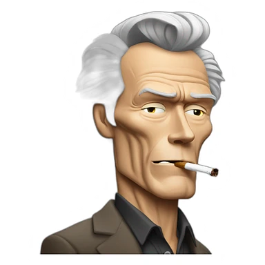 Real life Clint eastwood smoking sticker