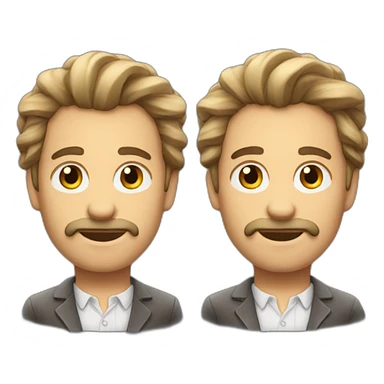 Monsieur aux cheveux longs  sticker