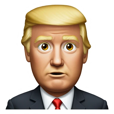 Trump with x on his face sticker