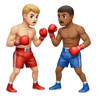 a bloody boxing match sticker