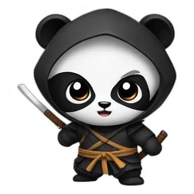 ninja panda sticker