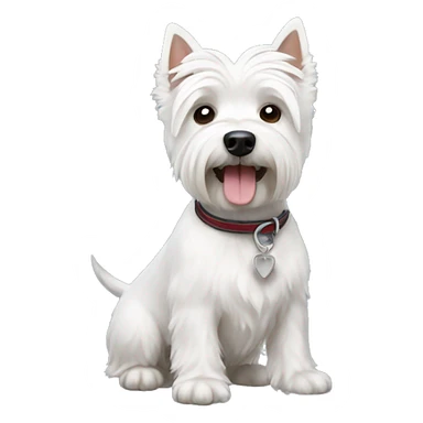 a westie dog sticker