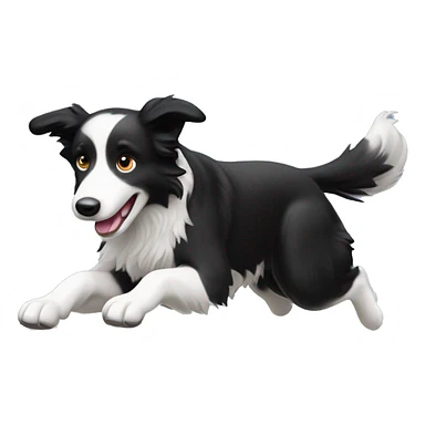 Border collie jumping over anvil sticker