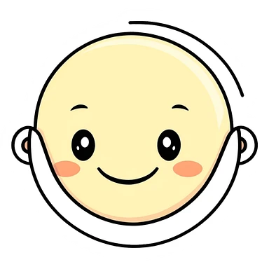 make 🫩 face have a smile  sticker