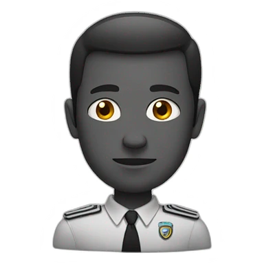 Un noir qui tire sur un blanc sticker