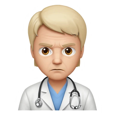 angry doctor sticker