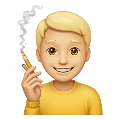 Emoji smoking  sticker