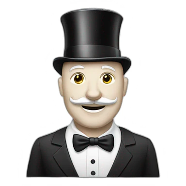 monopoly white man sticker