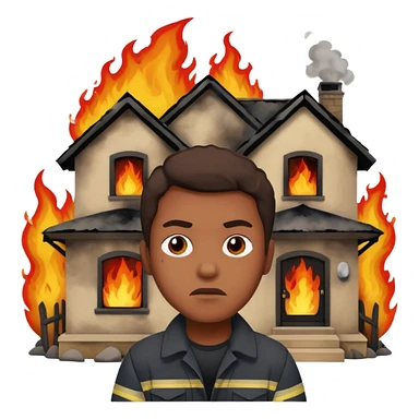 Xavier’s house burning down  sticker
