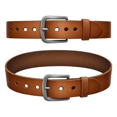 A leather belt sticker
