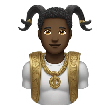 Black Hermes God Icon sticker