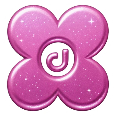 glitter pink simbolo Douyin sticker